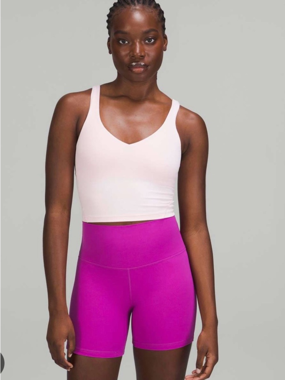 lululemon athletica strawberry milkshake align cropped tank